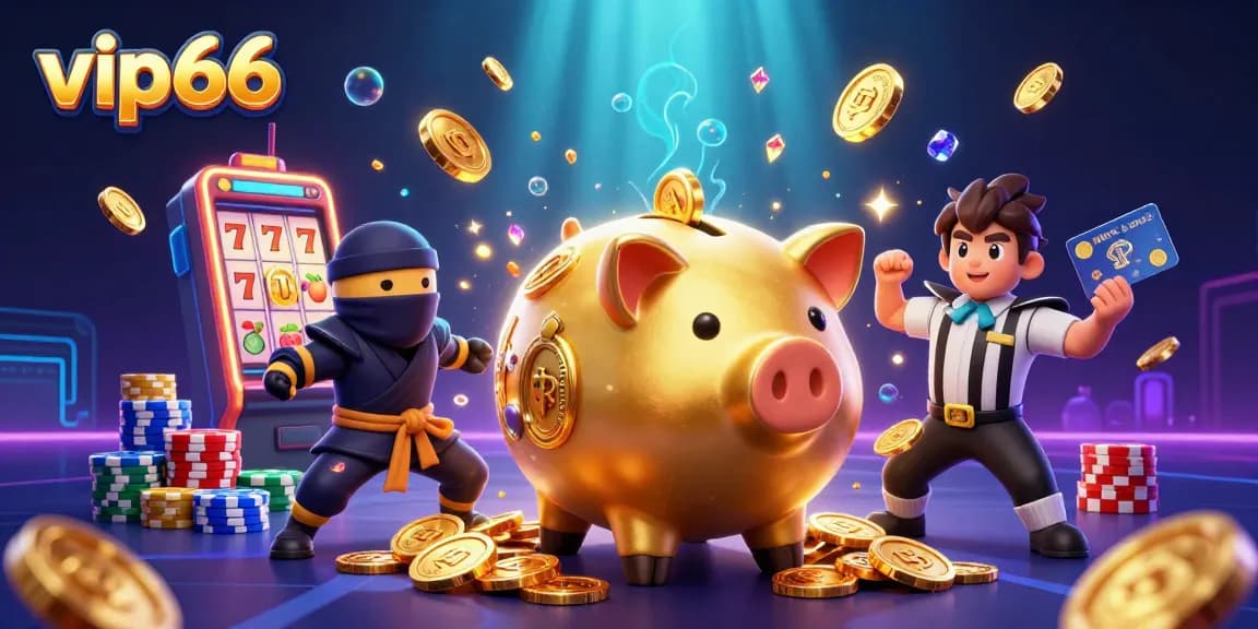 Join the excitement at vip66 with dynamic slot action featuring coins, jackpots, and vibrant characters.