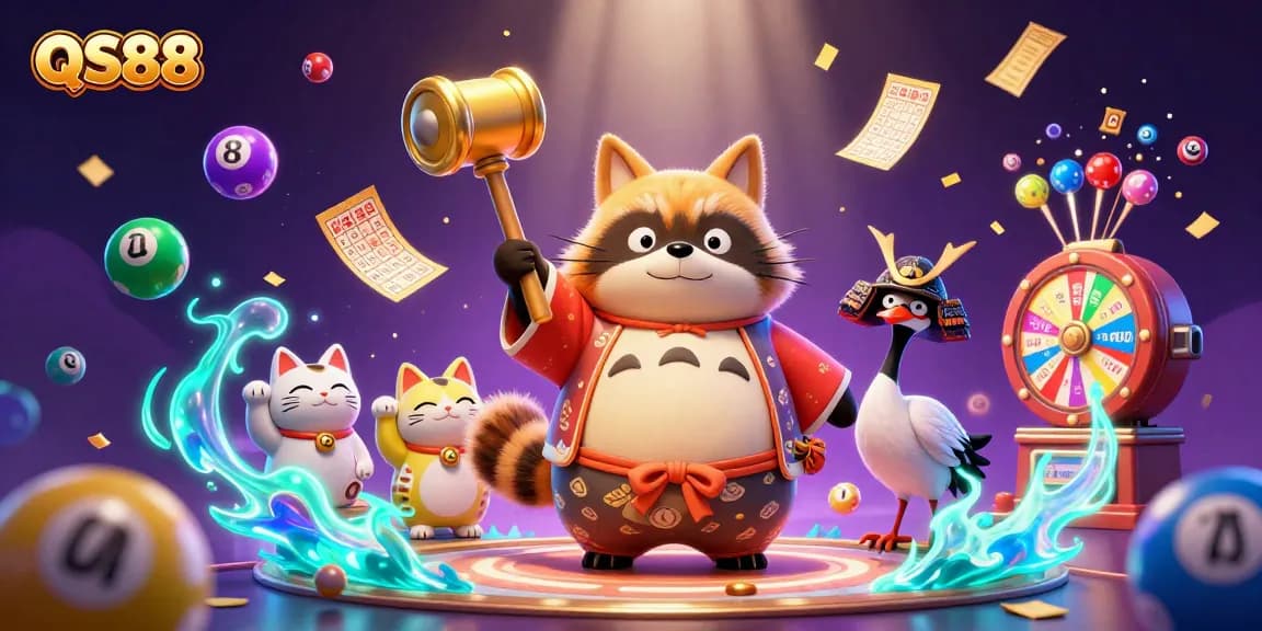 Experience the excitement of QS88 casino games with vibrant characters and dynamic gaming elements.