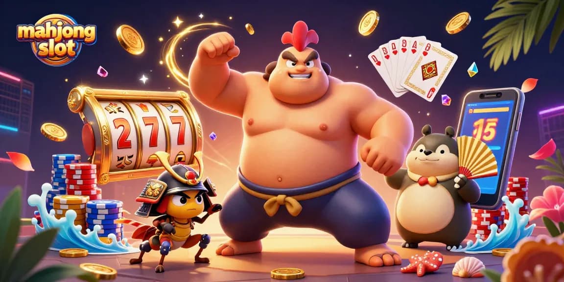 Experience the thrilling mahjong slot action with vibrant characters and sparkling gems all around.