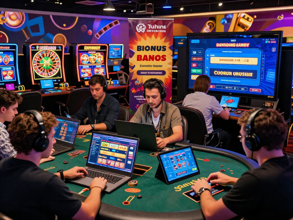 Giocatori di casino online con dispositivi diversi in un ambiente sicuro, mostra la lista casino non aams.