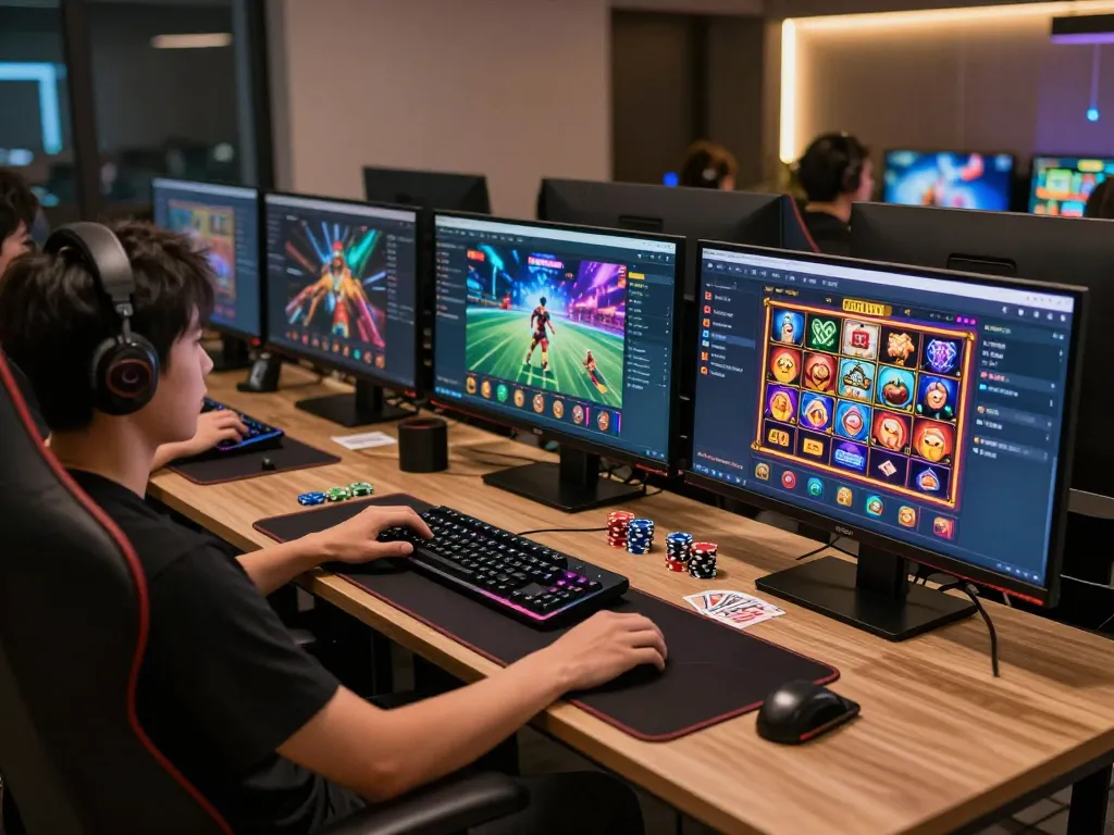 Engaged player exploring the features of trang chủ okfun with exciting online gaming elements visible.
