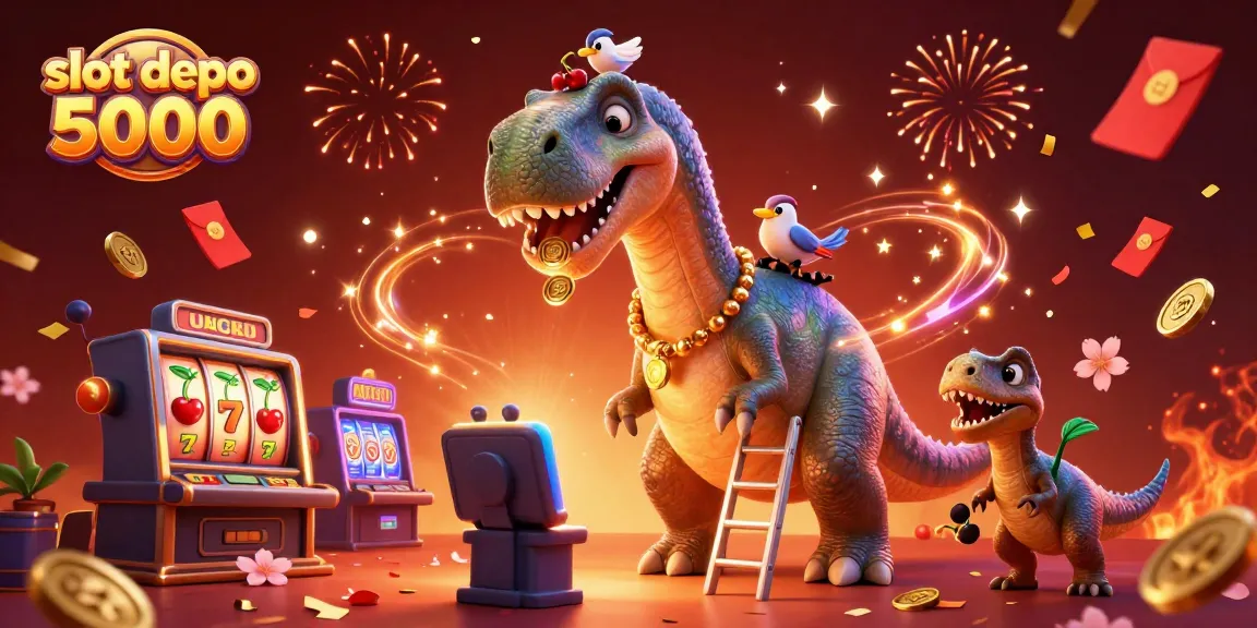 Experience thrilling entertainment with slot depo 5000 featuring dynamic slots, vibrant coins, and exciting gameplay.