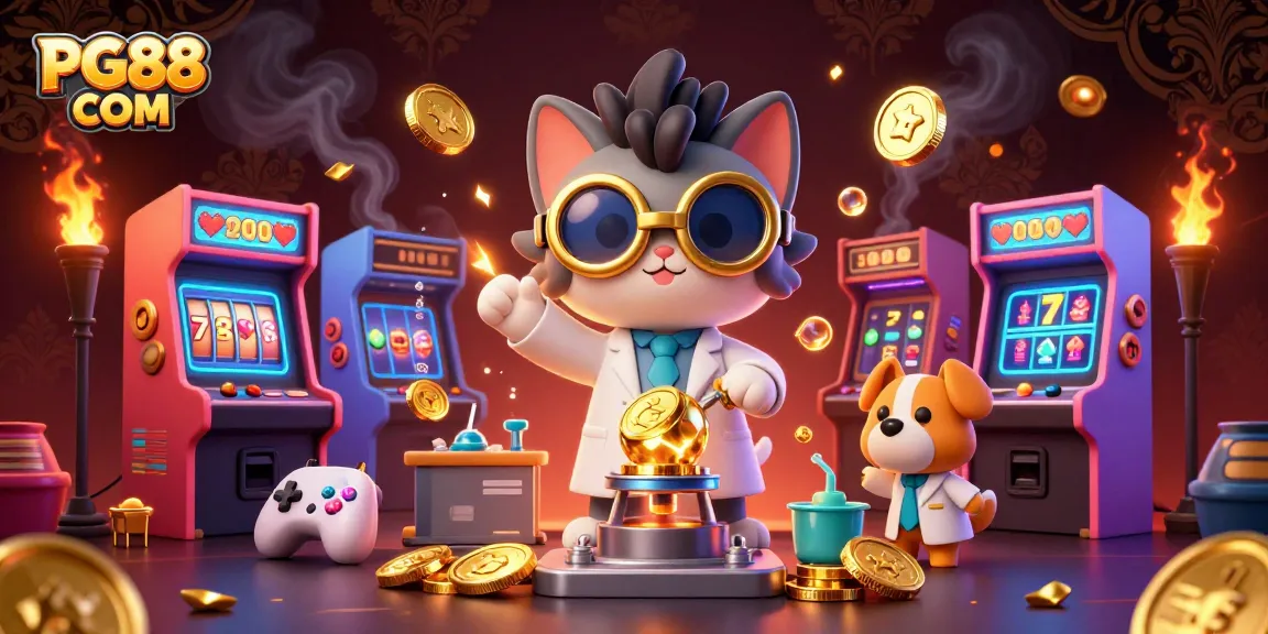 Experience thrilling jackpot action with PG88 COM as golden bubbles and arcade gaming elements fuse together.