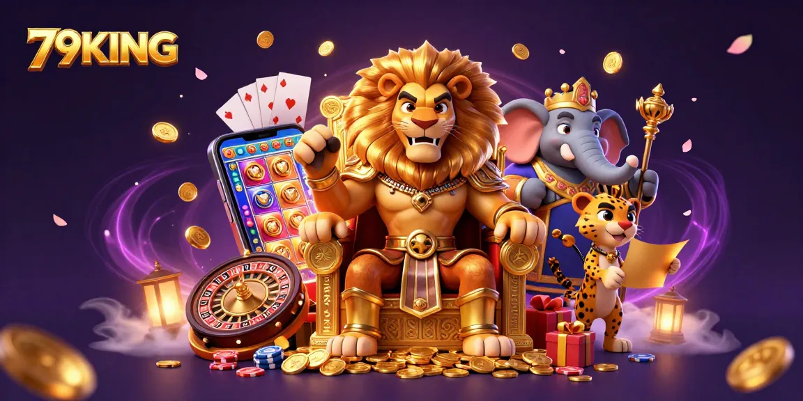Spin the reels at 79KING as the majestic lion king reigns over a world of exciting casino adventures.