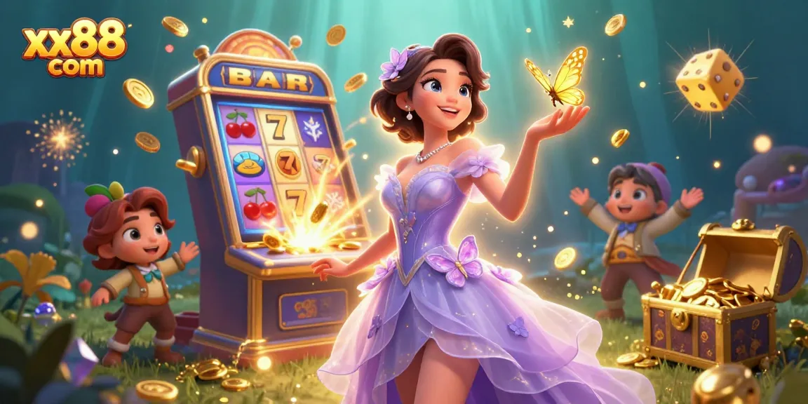 Engage with thrilling gameplay at xx88 com, experiencing lavish slots, jackpots, and vibrant casino elements.