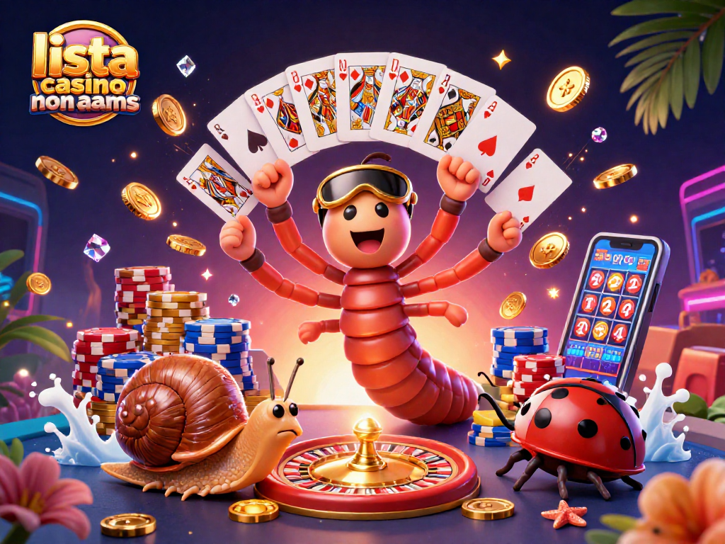 Gioca nella lista casino non aams, dove un millipede dealer distribuisce carte in un'atmosfera vibrante di gioco.