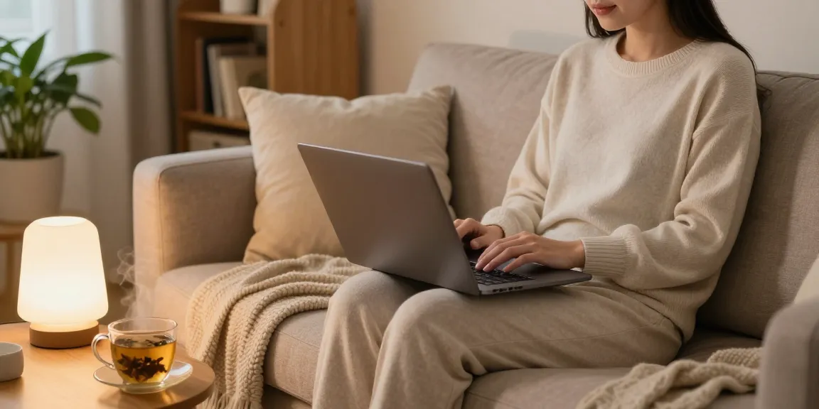 Relaxed individual booking 부천출장안마 in a cozy home setting.