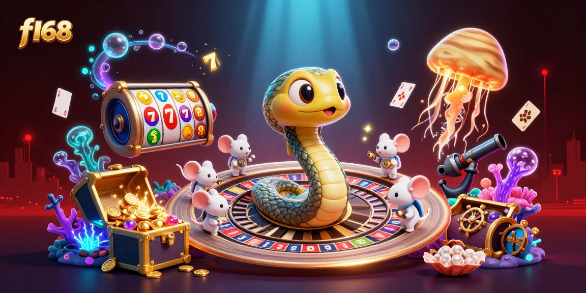 Experience the excitement of f168 casino with vibrant gaming elements, including a cosmic roulette featuring enchanting characters.