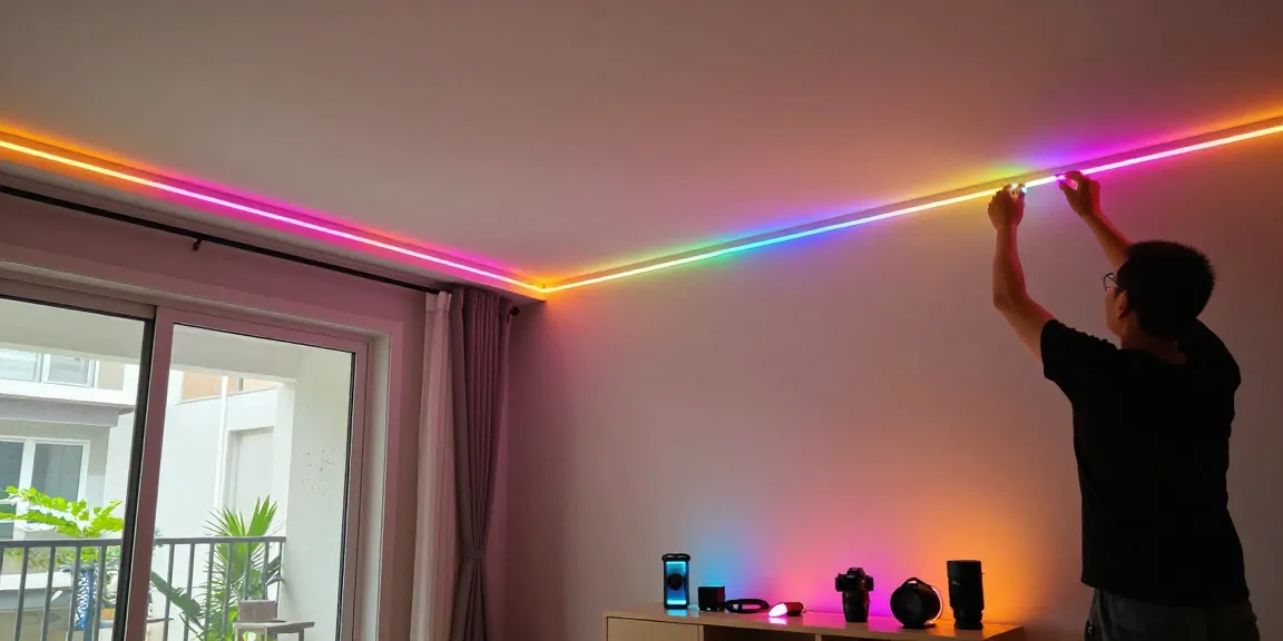 Benzile LED adăugând culoare și iluminare modernă în interiorul casei