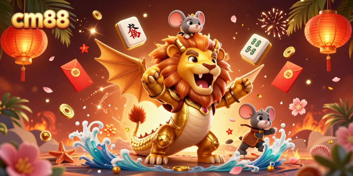 Experience thrilling gameplay at cm88 with a dynamic casino scene featuring exciting game elements.