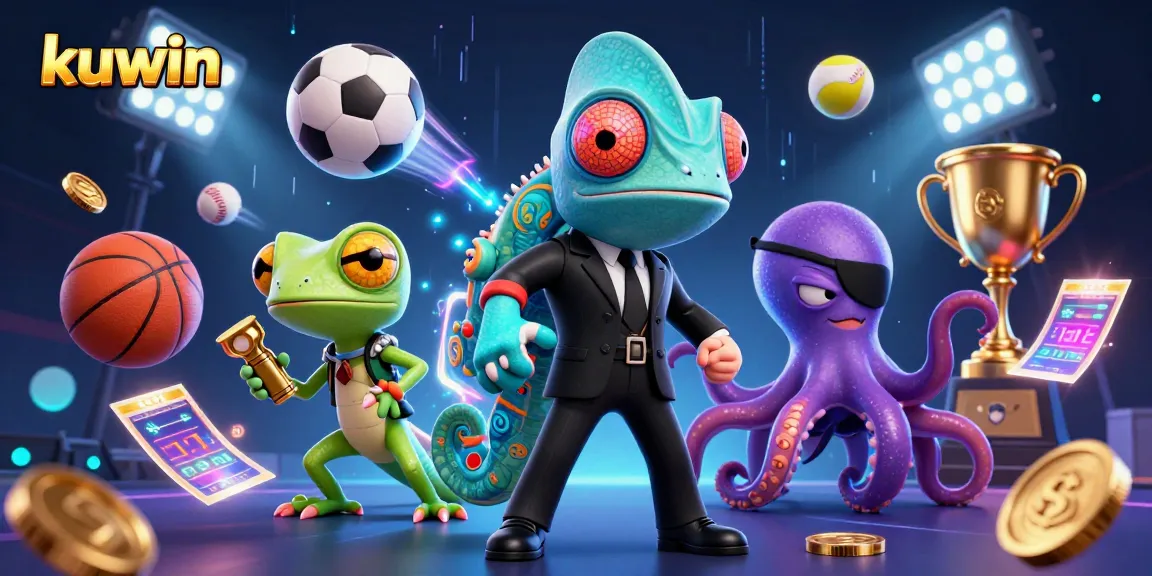 Kuwin's dynamic casino scene featuring vibrant characters and immersive gambling elements.