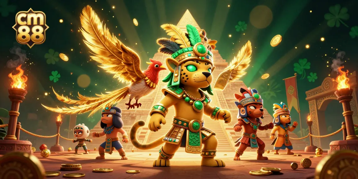 Experience exciting gameplay at cm 88 with a vibrant casino scene featuring ancient Mayan themes and dynamic elements.