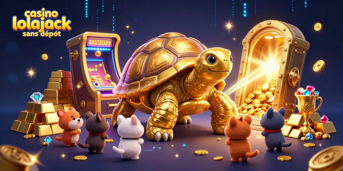 Experience exciting gameplay at casino lolajack sans dépôt with a whimsical 3D golden tortoise pinball.